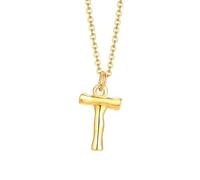 NZVCQVPU Collar colgante para mujeres, collar de rapero para hombres colgante inicial de acero inoxidable con cadena de 20 pulgadas