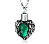 NZVCQVPU Collar, joyería de cremación con cable de acero inoxidable de metal para hombres y mujeres