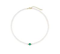 NZVCQVPU Collar Temperamento retro Collar de perlas de agua dulce cadena de clavícula de gama alta adecuada para esposa, collares de regalo de cumpleaños de la madre para mujeres
