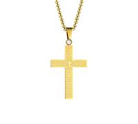 NZVCQVPU Collares colgantes para mujeres, collar de roca para hombres colgante de acero inoxidable con cadena de 24 pulgadas bíblica