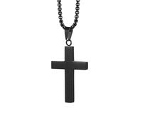 NZVCQVPU Collares colgantes para mujeres, collar de roca para hombres colgante de acero inoxidable con cadena de 24 pulgadas bíblica