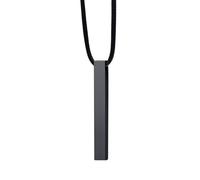 NZVCQVPU Collares de cadena de hombres colgantes, collares de mujer colgante de barra vertical de acero inoxidable con cadena de 24 2 pulgadas