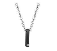 NZVCQVPU Collares para mujeres acero inoxidable, collar de collar de mujer colgante vertical de moda con circón