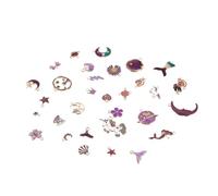 NZVCQVPU Componentes de joyería hechos a mano 31 piezas Kit de encantos de colgante para aretes de collar de bricolaje