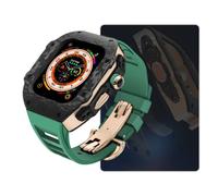 NZVCQVPU Cubierta de reloj de fibra de carbono de modernización y correa de reloj de fluoración, para ultra 9 8 7 6 5 4 SE 44 mm 45 mm de 49 mm Banda y caja de reemplazo