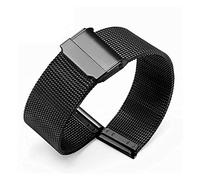 NZVCQVPU Elegante correa de reloj de malla de acero inoxidable sólido pulsera ajustable Lenh liberación rápida, negro-17 mm (color: color, tamaño: 13 mm) (color 20 mm), watch4 40mm, Estándar, Estándar