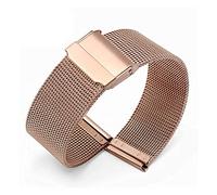 NZVCQVPU Elegante correa de reloj de malla de acero inoxidable sólido pulsera ajustable Lenh liberación rápida, negro-17 mm (color: color, tamaño: 13 mm) (color 20 mm), 20mm Universal, Estándar