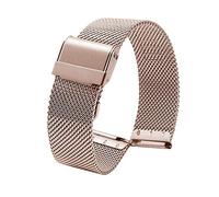 NZVCQVPU Elegante correa de reloj fina cadena para hombres y mujeres de acero inoxidable Liberaciones rápidas ajustable Lenh Rose-13,0 mm (Color: Color, Tamaño: 22 mm) (color 18 mm), 22mm Universal