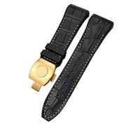 NZVCQVPU For Franck Muller Watch Band 28mm Cowhide Watch Strap Rubber Folding Buckle Watch Bands For Men Bracelet