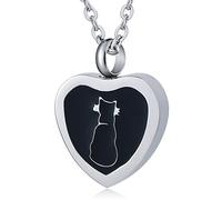 NZVCQVPU for Heart, Medallion for Men Steel Memorial Locket for Women with Funnel Kit & Bag