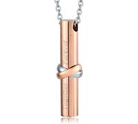 NZVCQVPU for Steel, Jewelry Cylindrical Memorial Locket for Men Women with Funnel Kit & Bag