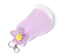 NZVCQVPU Furry Faux Furs Foxes Tail Keychain Cosplays Hangings de bolsas de juguete Charm Handbag Bag Bagsorise Adornos de automóviles Regalos