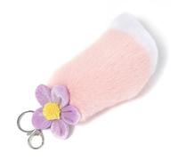 NZVCQVPU Furry Faux Furs Foxes Tail Keychain Cosplays Hangings de bolsas de juguete Charm Handbag Bag Bagsorise Adornos de automóviles Regalos