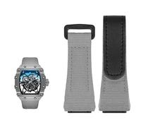 NZVCQVPU Genuine Leather strap, suitable for Richard Mille nylon strap, men RM50/53 screwdriver, four-star or five-star screw head,25mm