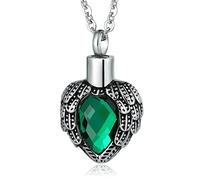 NZVCQVPU Heart, Custom Steel Memorial Locket for Men Women with Funnel Kit & Bag