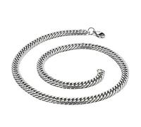 NZVCQVPU Hip Hop Hombres Collar Cadena Cubas Cubas de 18-28 pulgadas, Collar de acero inoxidable para mujeres Collar de rapero de 5-7 mm de 5-7 mm cadena de collar