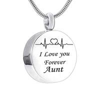 NZVCQVPU Jewelry Steel, Small Jewelry Round I Love You Forever... for Men Women with Funnel Kit & Bag