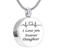 NZVCQVPU Jewelry Steel, Small Jewelry Round I Love You Forever... for Men Women with Funnel Kit & Bag
