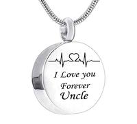 NZVCQVPU Jewelry Steel, Small Jewelry Round I Love You Forever... for Men Women with Funnel Kit & Bag