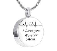 NZVCQVPU Jewelry Steel, Small Jewelry Round I Love You Forever... for Men Women with Funnel Kit & Bag