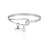 NZVCQVPU Joya de cremación Heart Urna Pulsera para cenizas para mujeres Memorial brazalete de brazalete para el amado de 55 mm amado