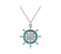 NZVCQVPU Joyas/Collares exquisito collar de esterlina, collares, implicación de conducir el viento y las olas a la otra orilla de la felicidad en los colgantes de las mujeres, A, Estándar, Estándar