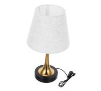 NZVCQVPU Lámpara de escritorio LED vintage con sombra de tela de puerto USB Light Rustic Coundroom Mesa Lámpara de mesa para dormitorio de cama de salón Halway Restaurante elegante Diseño