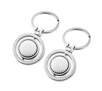 NZVCQVPU LLavero de Golf de 2 uds., cadena decorativa de simulación de bolas giratorias, colgante de diseño para golfista, regalos deportivos para hombres