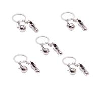 NZVCQVPU Llavero temático de 5 uds, lindo para atleta, regalo para el Día del Padre, fútbol