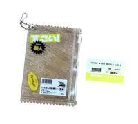 NZVCQVPU Miniatura con cremallera con el titular del llavero Transparentes Idol Photo Keeper Keychain Card portátil Manga Manga Bag Bag Entermidad