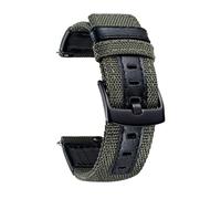 NZVCQVPU Mira bandas clásicas de lienzo con correas de cuero híbridas de cuero genuina pulsera de reemplazo con hebilla negra 18/20/22 mm