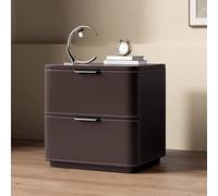 NZVCQVPU Modern Minimalist Solid Wood Bedside Table with Storage Drawers - Stylish White & Orange Nightstand Wooden Chest of Drawers Functional Side Table for Bedroom Storage