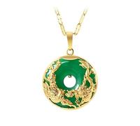 NZVCQVPU Mujer Green Jade Emerald Posting Topaz Collares de piedras preciosas