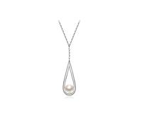 NZVCQVPU Necklace Pearl Necklace S925 Silver Freshwater Pearl Pendant Chain 6-7mm White Fashion Personality Female Jewelry Pendant