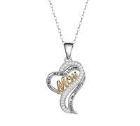 NZVCQVPU Necklace Pendant, Pendant Necklace for Women Heart Always My Mother forever My Friend Jewelry Necklaces