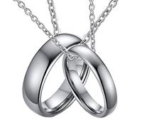 NZVCQVPU Para el anillo de parejas, las parejas para él y su tungsteno anillo pulido personalizado de 4 mm de 6 mm para marido