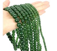 NZVCQVPU Pedra de piedra natural Calcedonía Jade Redonda de espaciadores sueltos para joyas que fabrican collar DIY