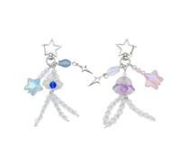 NZVCQVPU Titular de moda Jellystar Beads Keychain Entema de encanto de encanto