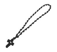 NZVCQVPU Vintage hecha a mano trenzado para hombres mujeres tejidas religiosas crucifijo ligero de fe étnica recordatorio espiritual diario
