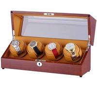 NZVCQVPU Watch Automatic Watch Winders Box 4, Soft Flexible Watch Pillows, Independent Control Epitope, Silent Motor Watches Beautiful Scenery
