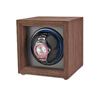 NZVCQVPU Winder Luxury Wooden Winder Case Fit Lady and Man Watches for 1 2 4 Watches Display Box with Quiet Motor Soft Flexible Pillows Rotator Box(Brown,4+0) Atmosphere Winder