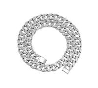 NZVCQVPU Women Link Pulseras Cadena de pulsera de cuerda de mano para hombres Aleación de plata