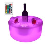 NZVZGKTNTW Expositor Redondo For Botellas De Licor con Luz LED, Estante Luminoso Colorido For Botellas De Vino con Control Remoto, Soporte De Exhibición For Estantes De Bar For Fiestas KTV