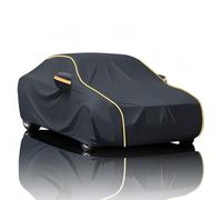 NZVZGKTNTW Funda Coche para Land Rover 90 Defender| Resistente Al Viento Y Al Polvo, Cubierta Completa Auto Tela Oxford Duradera Todo Tipo De Clima con Cremallera En La Puerta(Black)