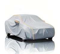 NZVZGKTNTW Funda Coche para Land Rover 90 Defender| Resistente Al Viento Y Al Polvo, Cubierta Completa Auto Tela Oxford Duradera Todo Tipo De Clima con Cremallera En La Puerta(Silver)