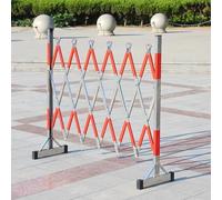 NZVZGKTNTW Puerta Extensible De Seguridad En Forma De Acordeón De Acero Inoxidable, Valla De Tráfico Plegable Retráctil con Barricada Móvil For Un Control De Multitudes Flexible(A,1.2x2.5m)