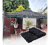 NZVZGKTNTW Red de Camuflaje Sombra Jardin Camouflage Net, Garden Sunshade Mesh, Black, Shooting Hunting Blinds Military Decoration Camo Netting Roll, Outdoor Camping Awnings(9x10m(29.5 * 32.8ft))