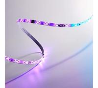 NZXT - 2 tiras LED HUE - 2 tiras de iluminación LED RGB de 300 mm - Cinta magnética y de doble cara - Instalación sencilla - Sistema de iluminación de escritorio inmersivo - Accesorio de iluminación