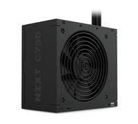 NZXT C750 Bronze ATX 3.1 - Fuente de Alimentación No Modular - 750 Vatios - Conector 12V-2x6 - Ventilador FDB de 120mm - Tamaño Compacto de 140mm - Negro