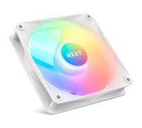 NZXT F120 RGB Core - RF-C12SF-W1 - Ventilador RGB de 120 mm montado en hub - 8 ledes controlables individualmente - Presión estática alta y flujo de aire - Funcionamiento silencioso - Blanco